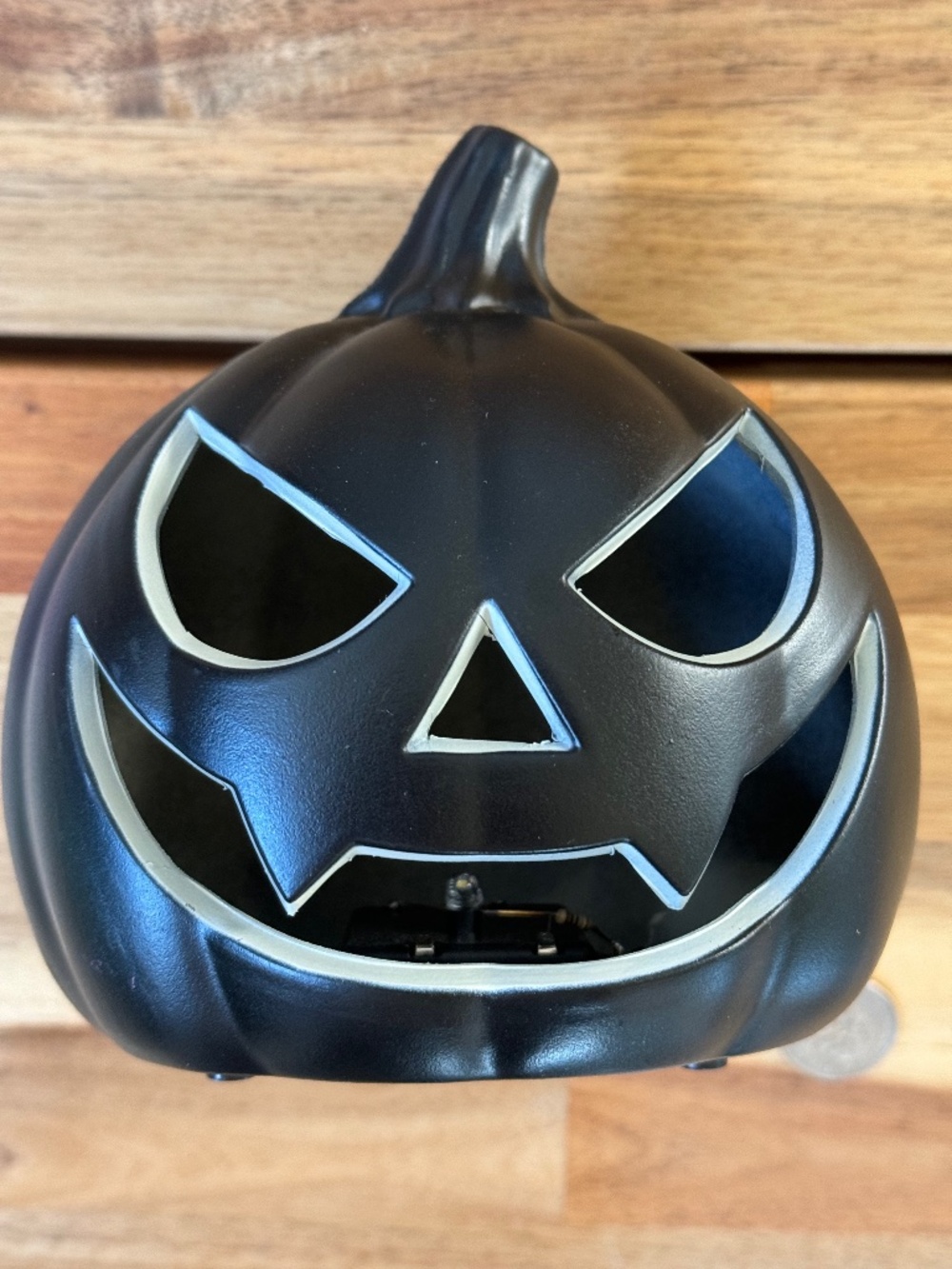 Vampire/evil Jack-o'-Lantern LED - 5" black -  At Home store